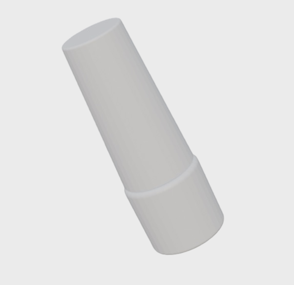 3d model of nail polish bottle, angle 4