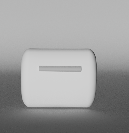 Airpod case 3d model, angle 2
